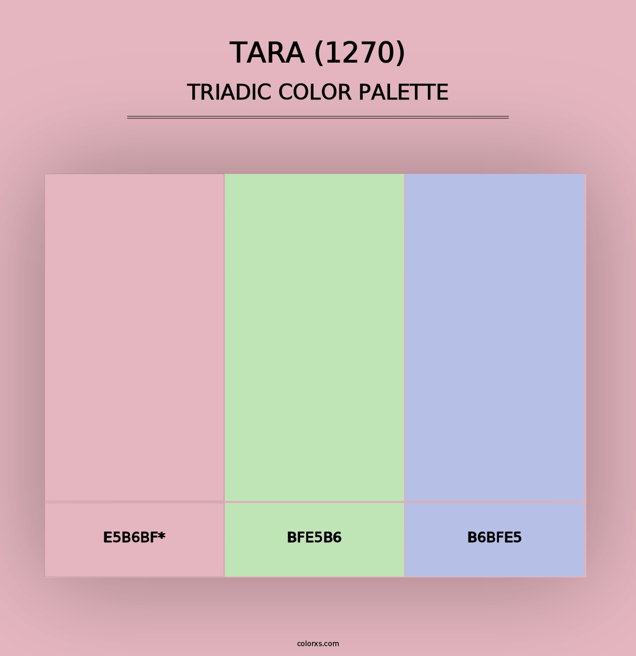 Tara (1270) - Triadic Color Palette