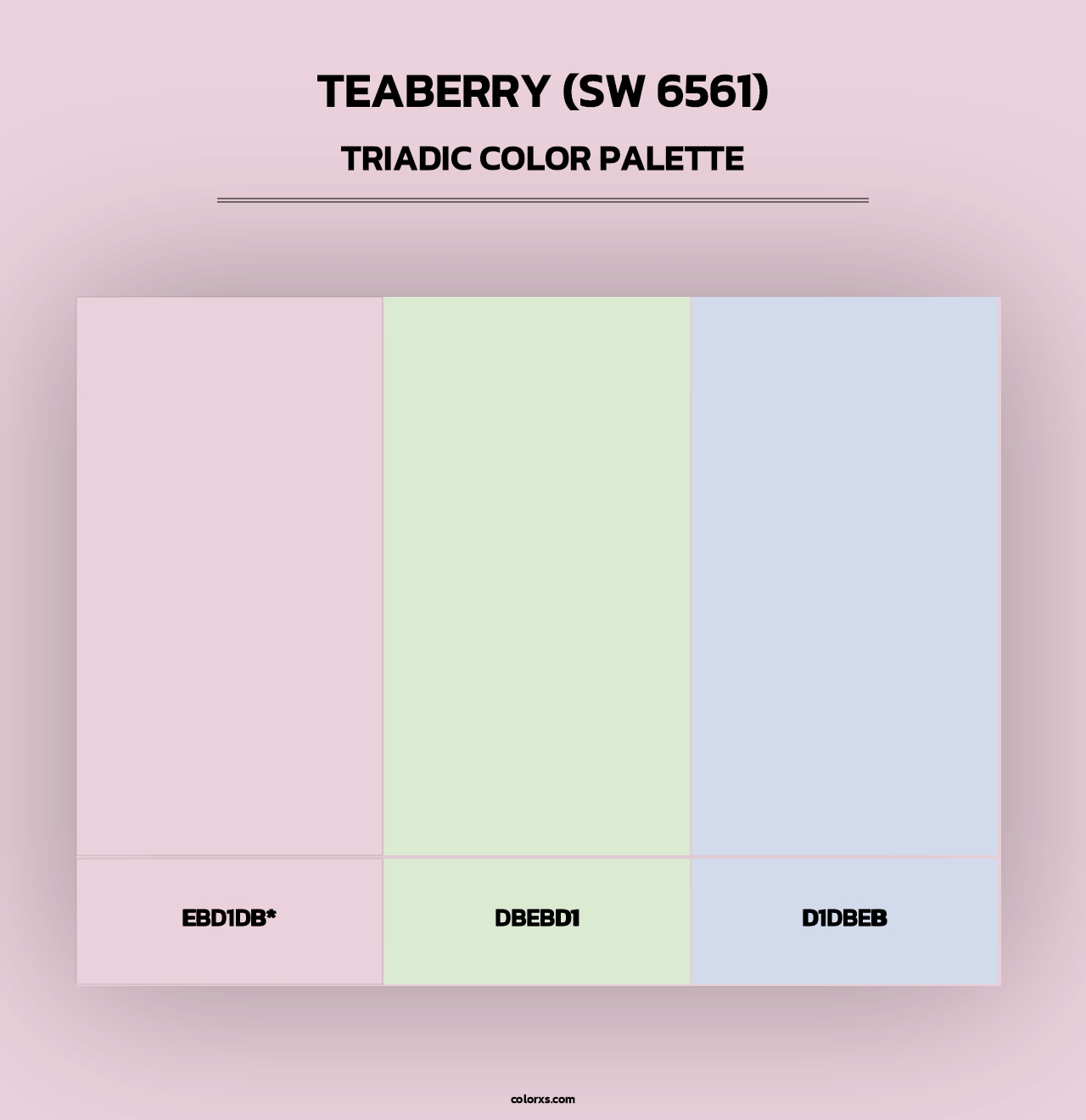 Teaberry (SW 6561) - Triadic Color Palette