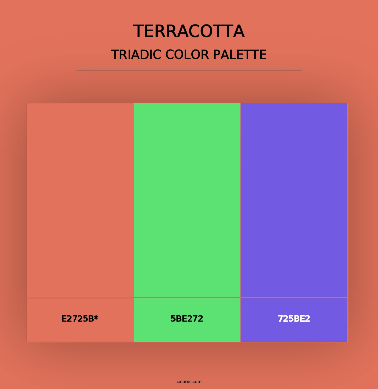 Terracotta - Triadic Color Palette