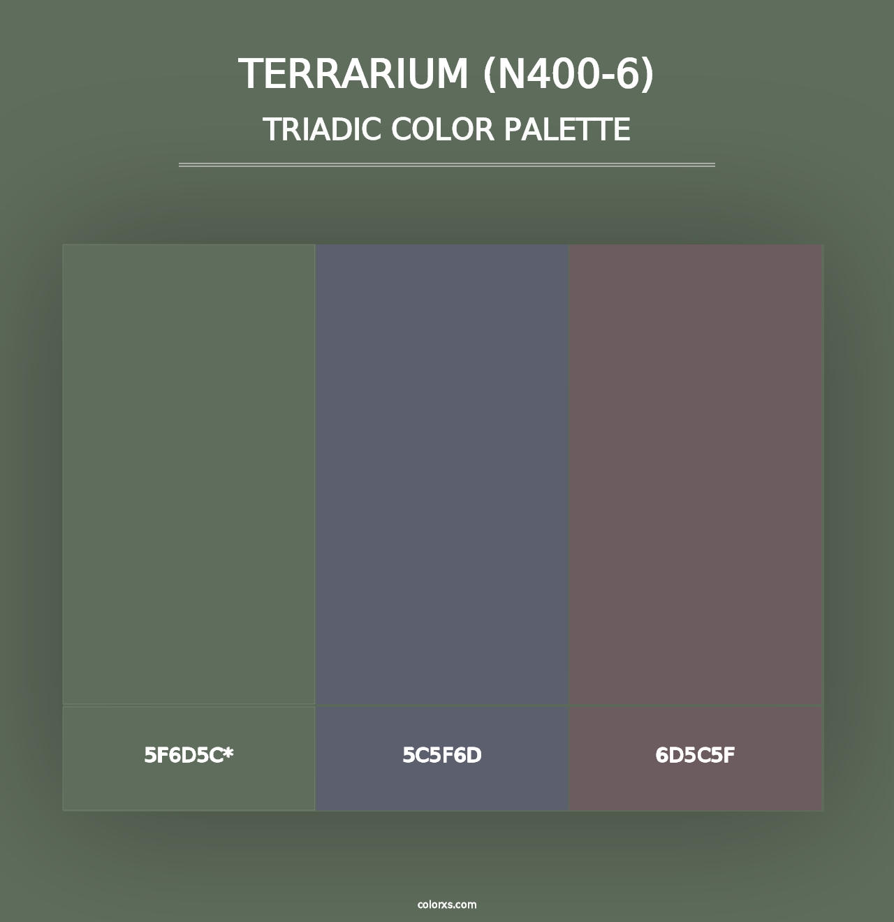 Terrarium (N400-6) - Triadic Color Palette