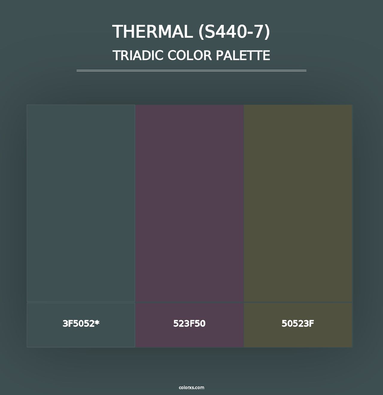 Thermal (S440-7) - Triadic Color Palette