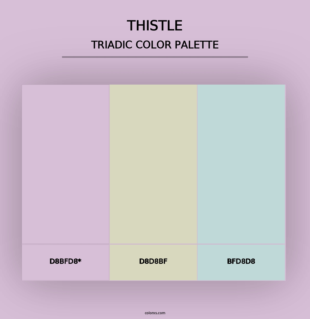 Thistle - Triadic Color Palette