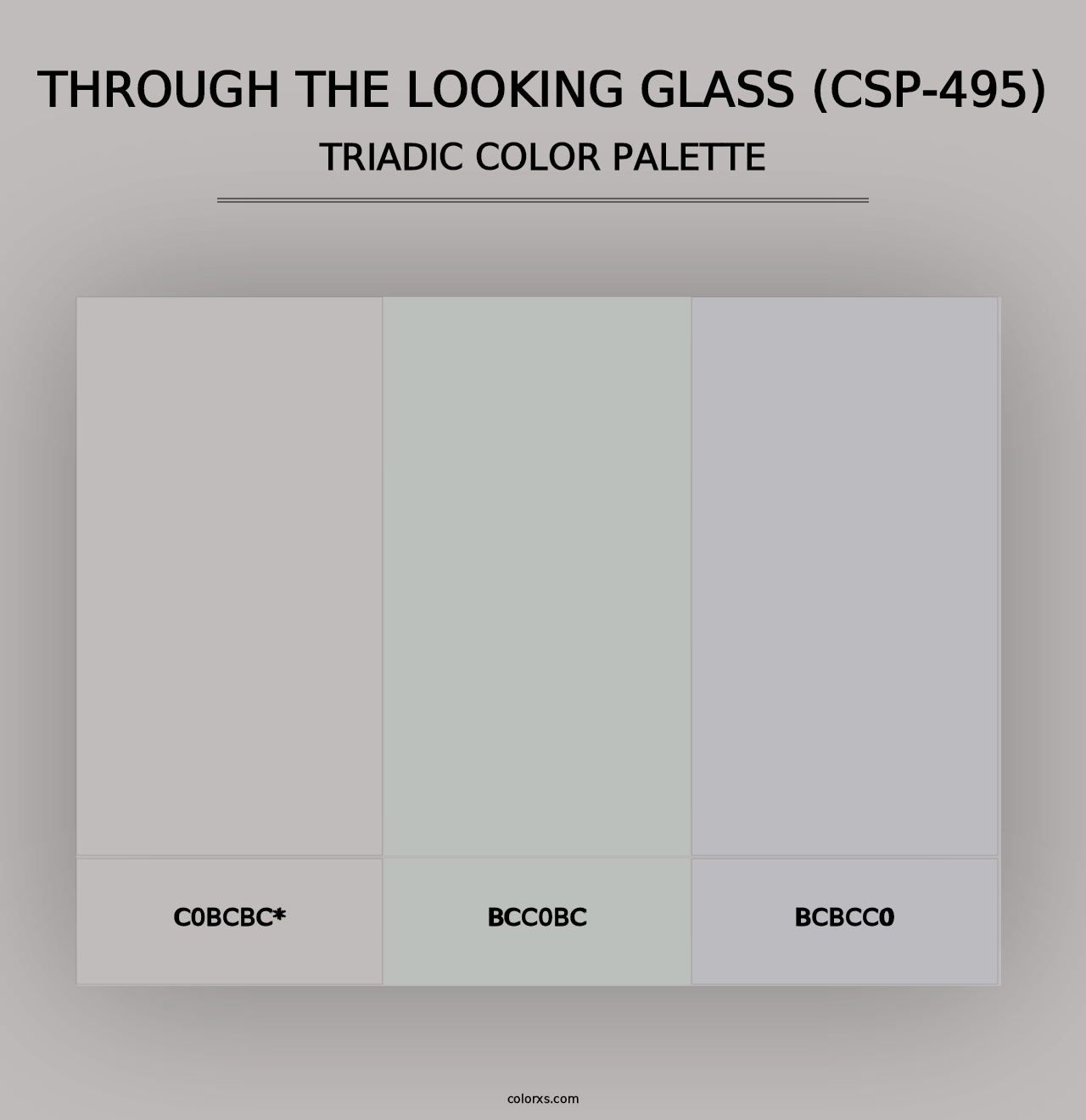 Through the Looking Glass (CSP-495) - Triadic Color Palette