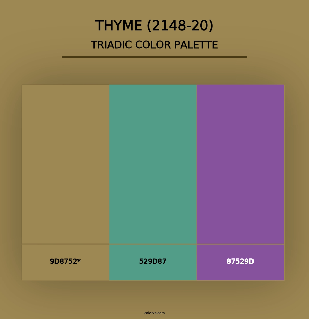 Thyme (2148-20) - Triadic Color Palette