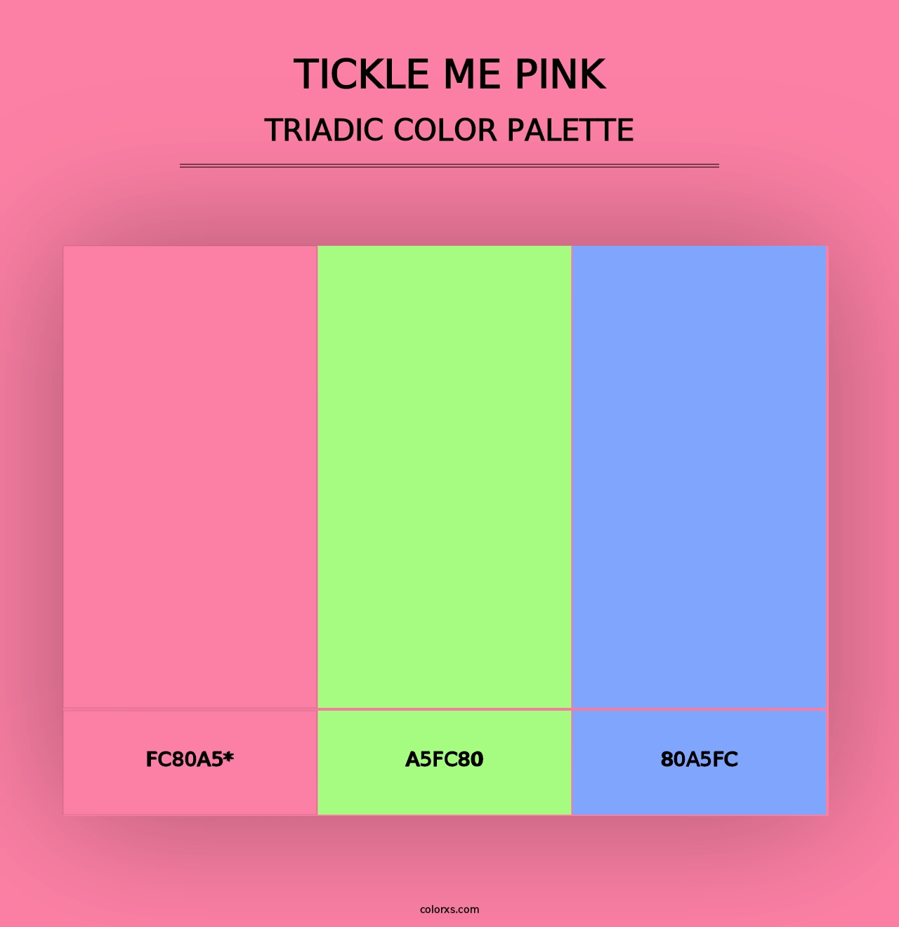 Tickle Me Pink - Triadic Color Palette