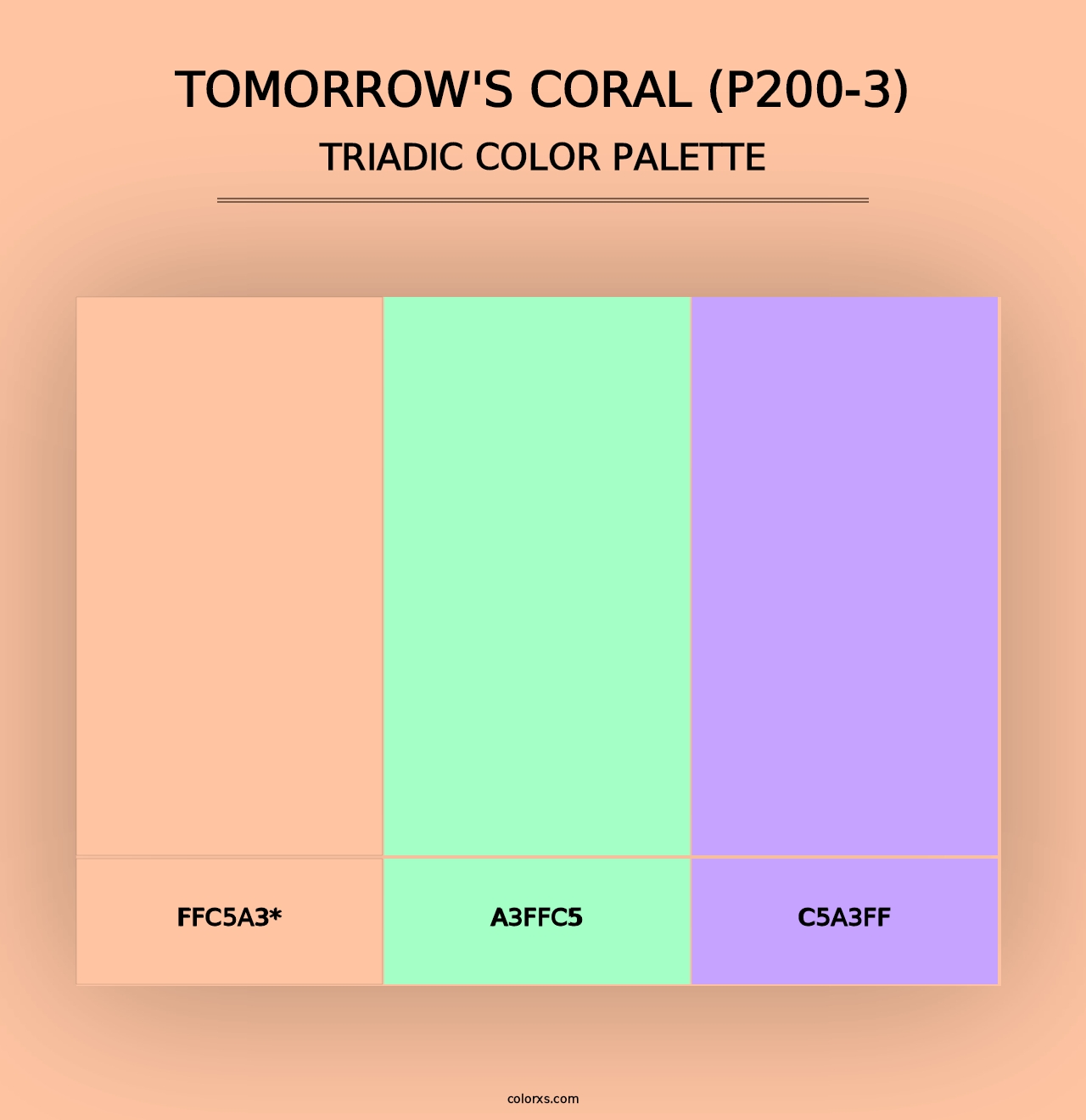 Tomorrow'S Coral (P200-3) - Triadic Color Palette