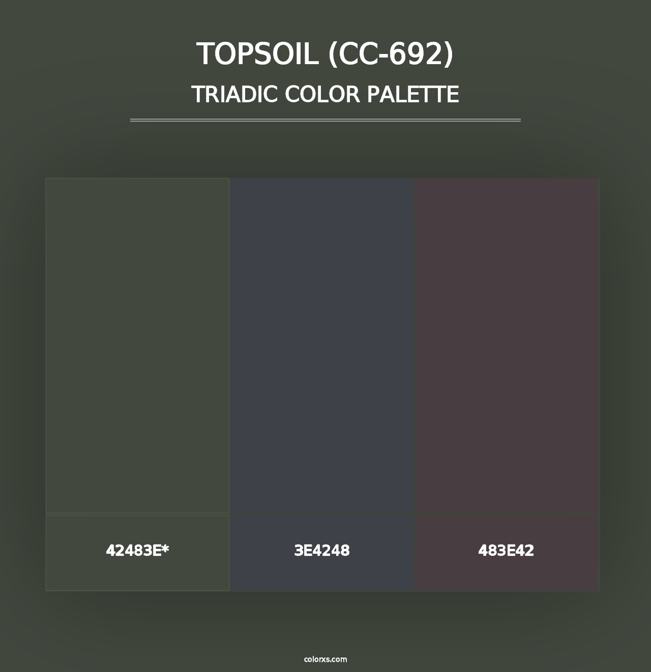 Topsoil (CC-692) - Triadic Color Palette