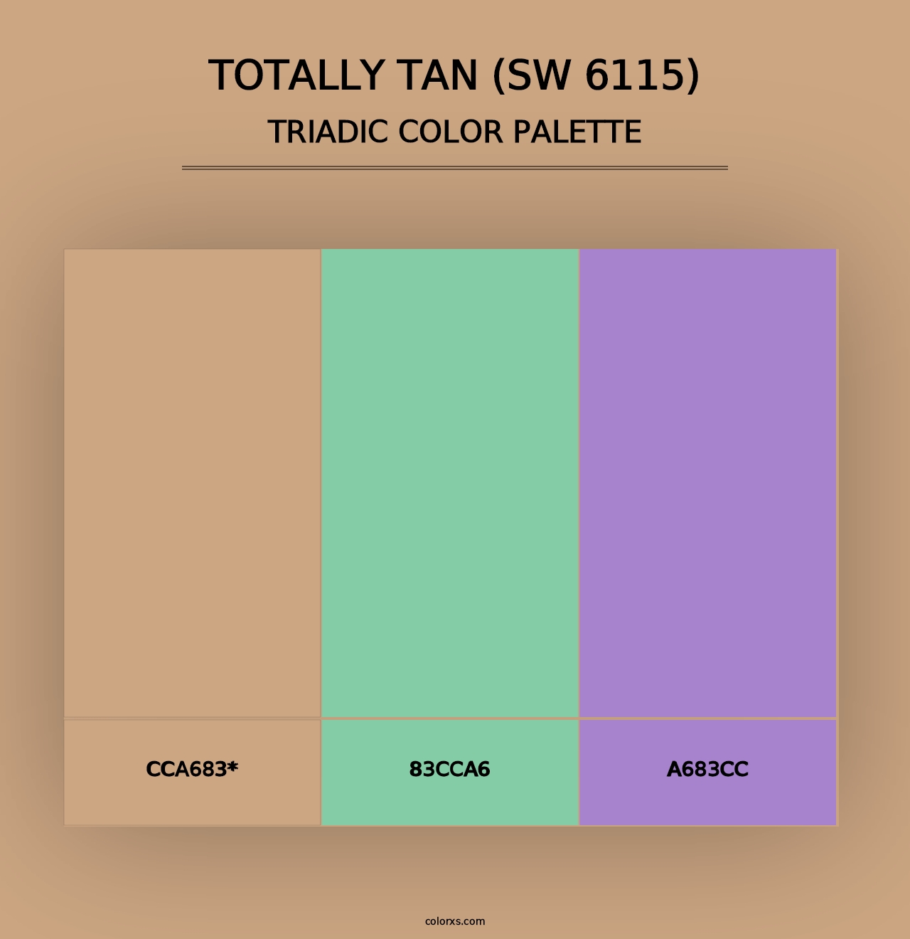 Totally Tan (SW 6115) - Triadic Color Palette