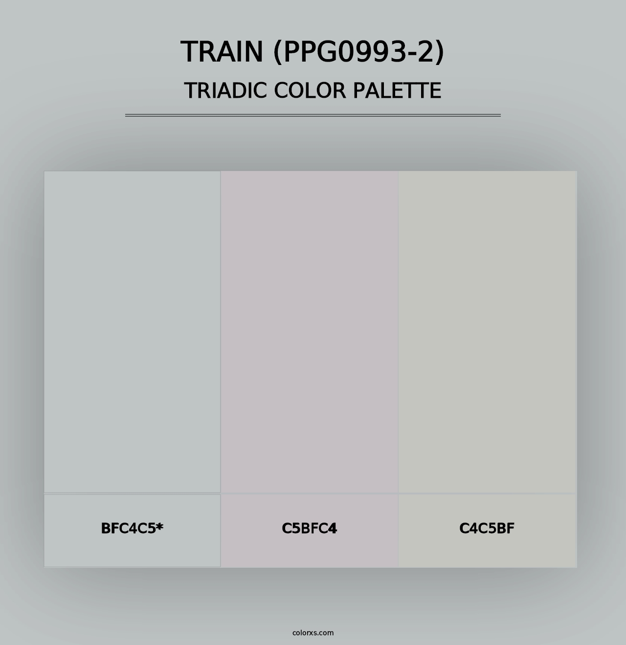 Train (PPG0993-2) - Triadic Color Palette