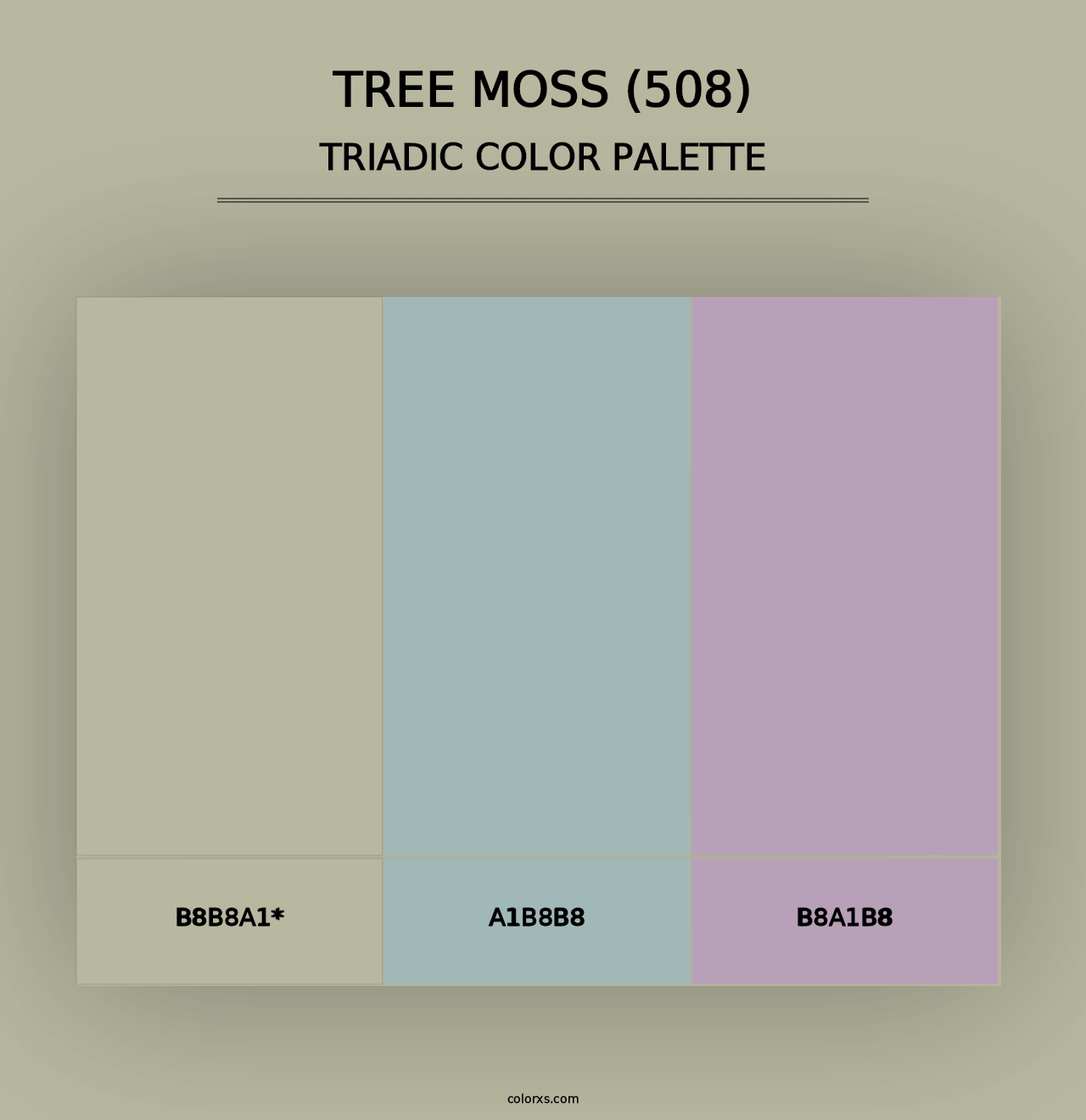 Tree Moss (508) - Triadic Color Palette