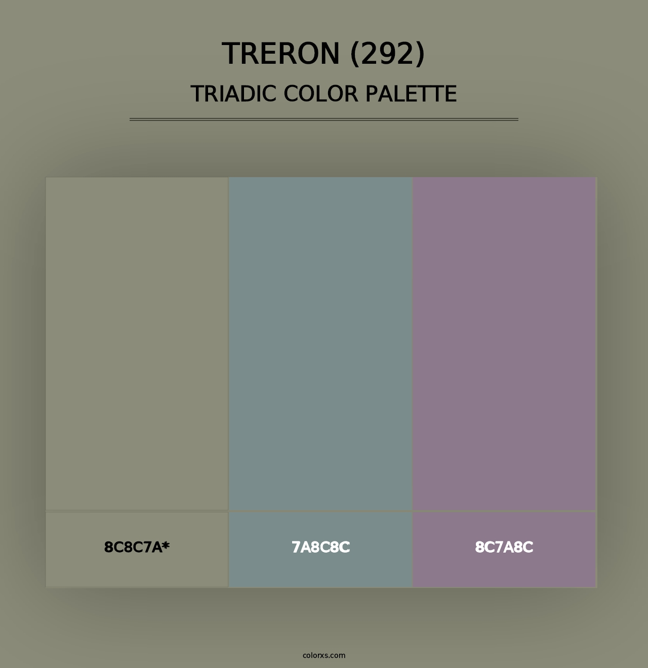 Treron (292) - Triadic Color Palette