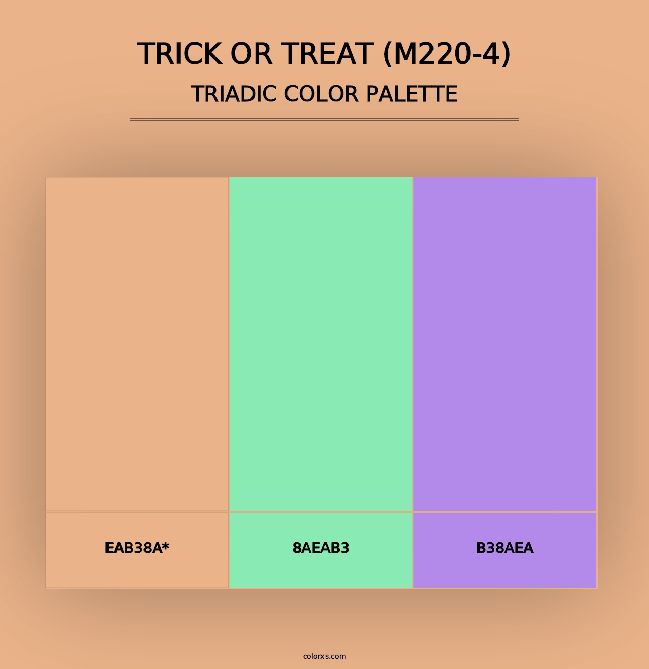 Trick Or Treat (M220-4) - Triadic Color Palette