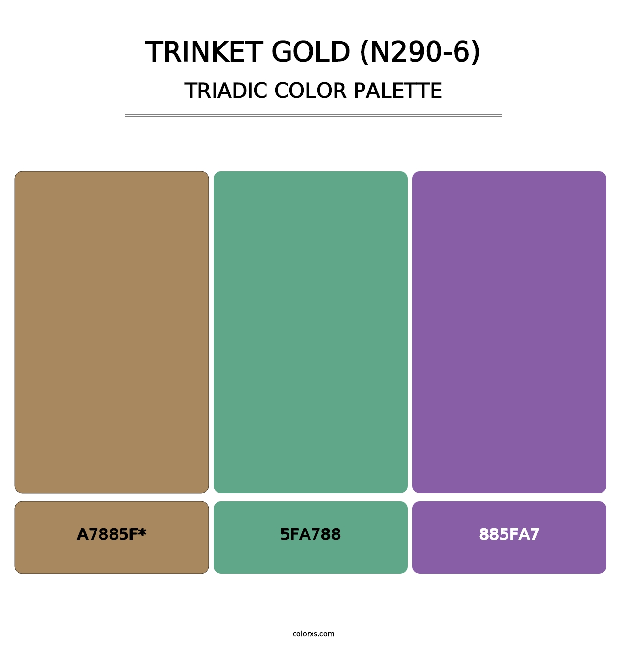 Trinket Gold (N290-6) - Triadic Color Palette