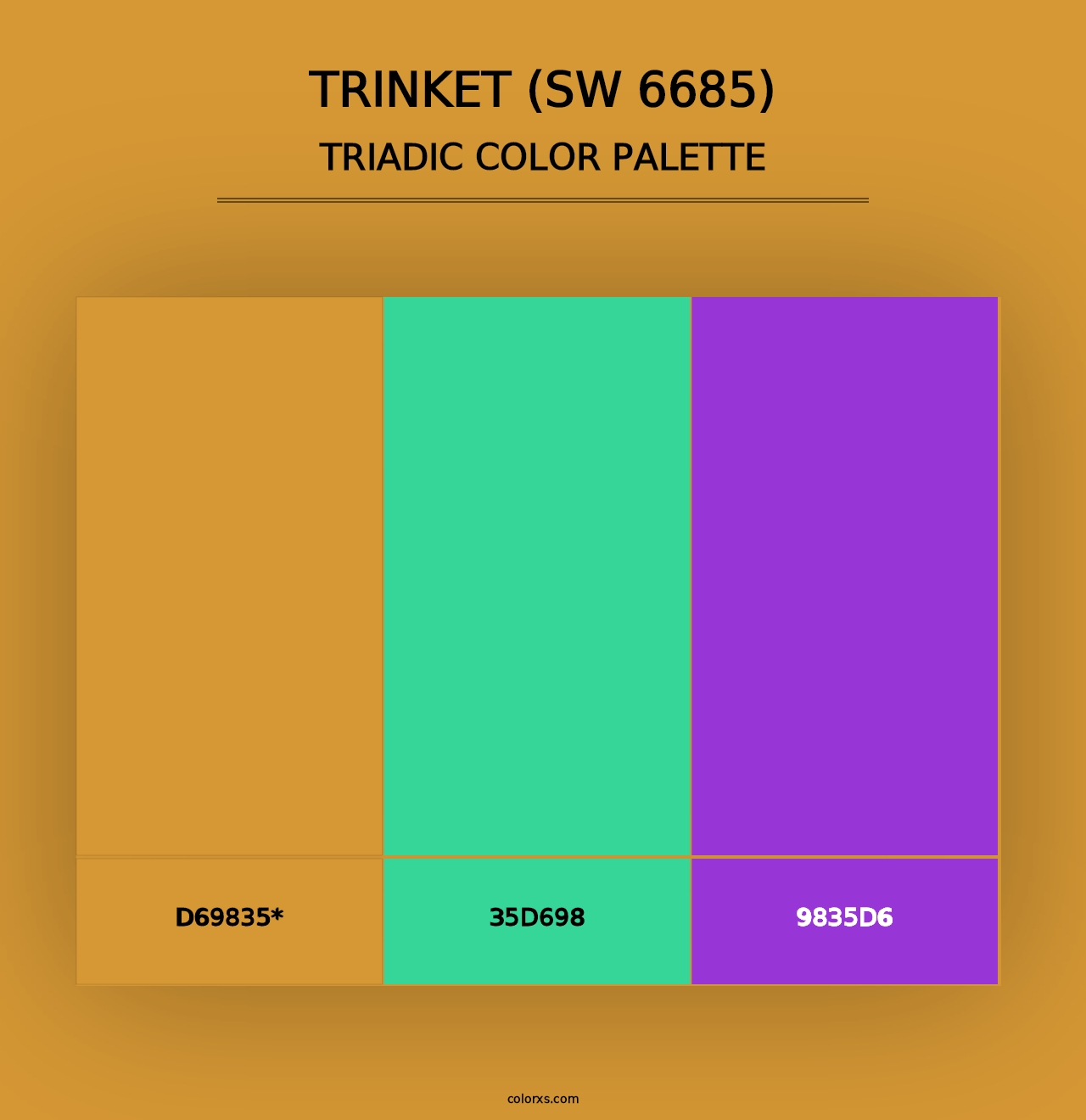 Trinket (SW 6685) - Triadic Color Palette