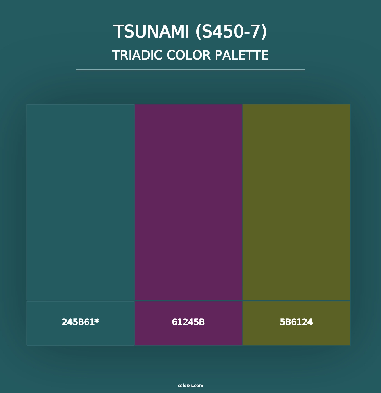 Tsunami (S450-7) - Triadic Color Palette