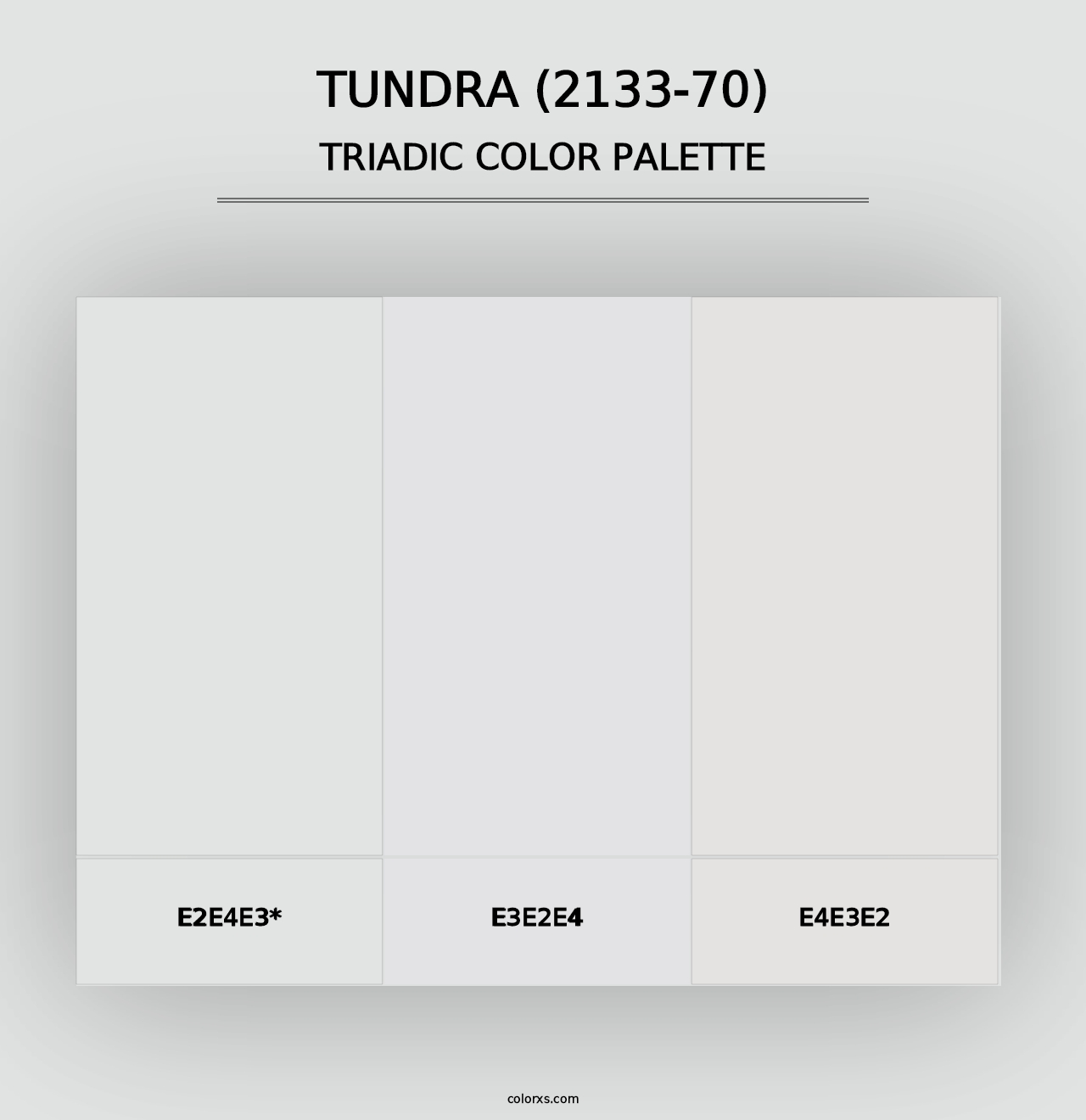 Tundra (2133-70) - Triadic Color Palette