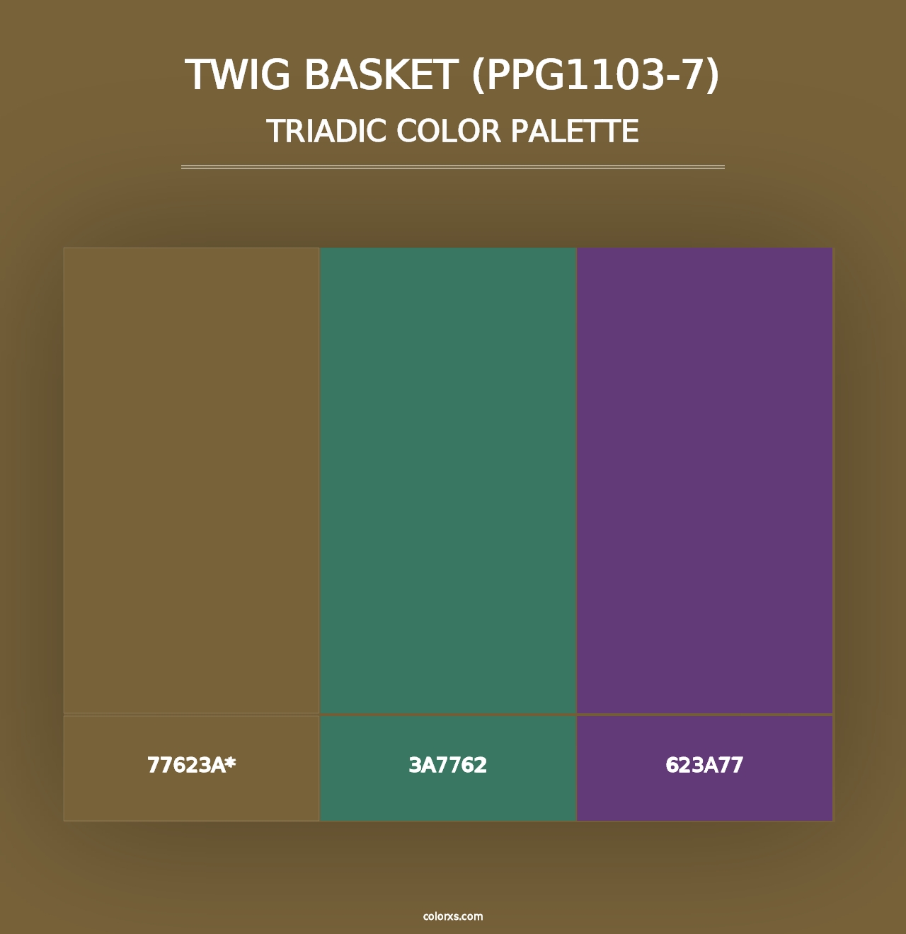 Twig Basket (PPG1103-7) - Triadic Color Palette