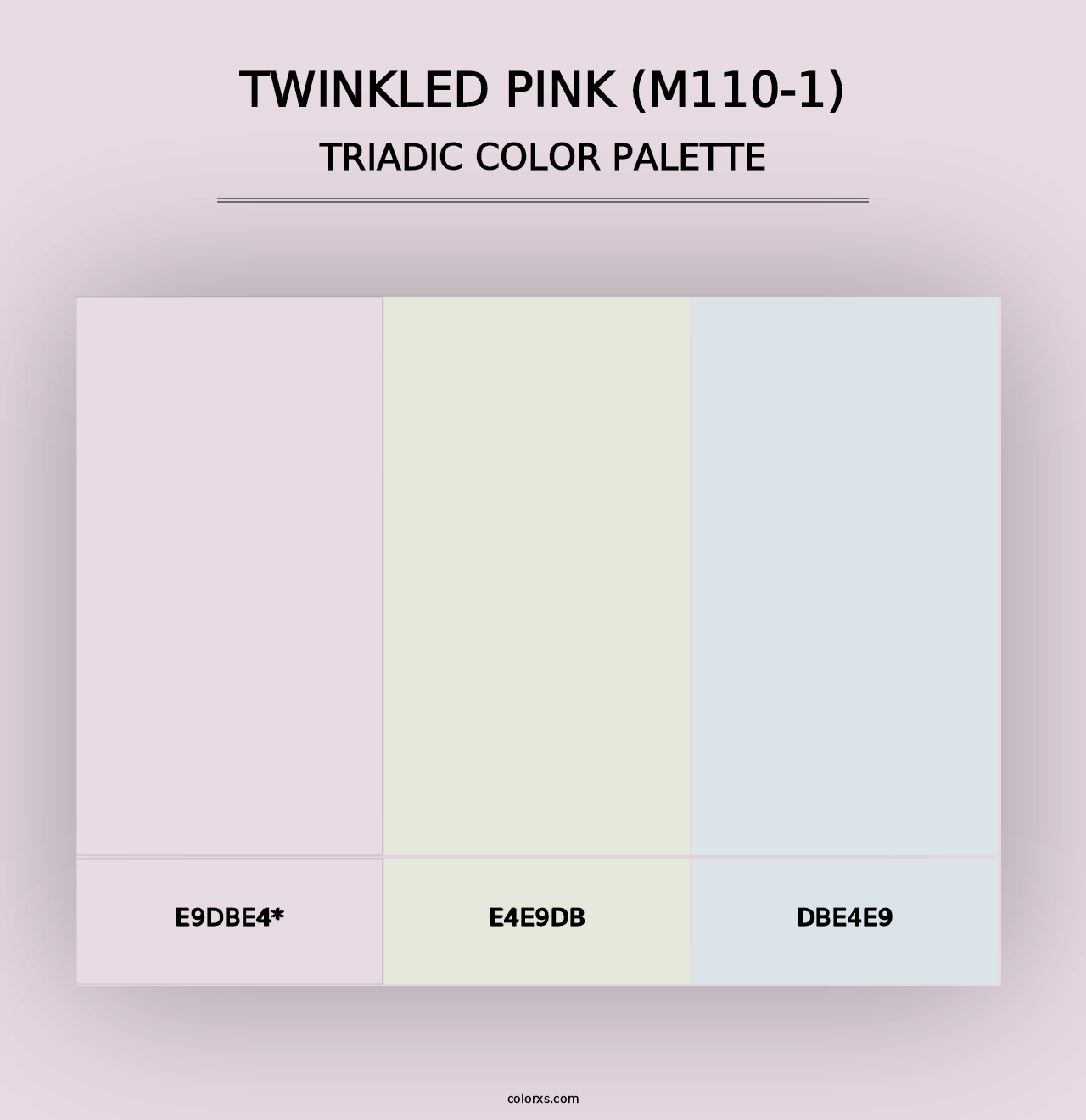 Twinkled Pink (M110-1) - Triadic Color Palette