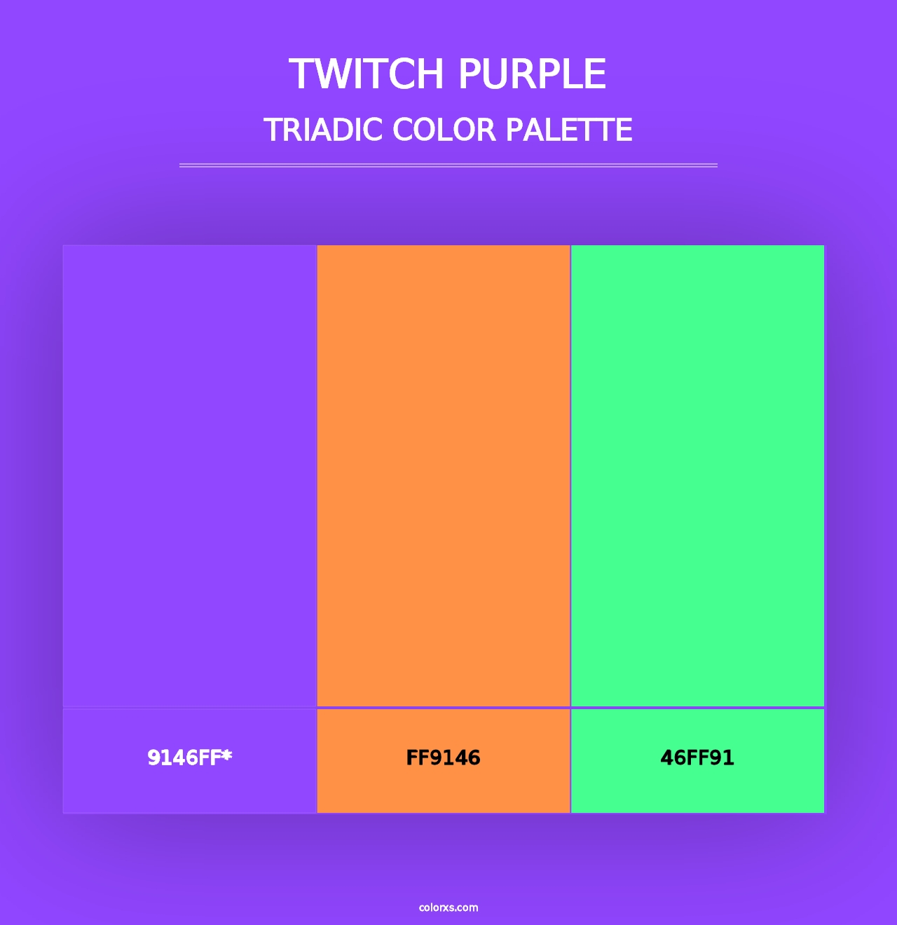 Twitch Purple - Triadic Color Palette