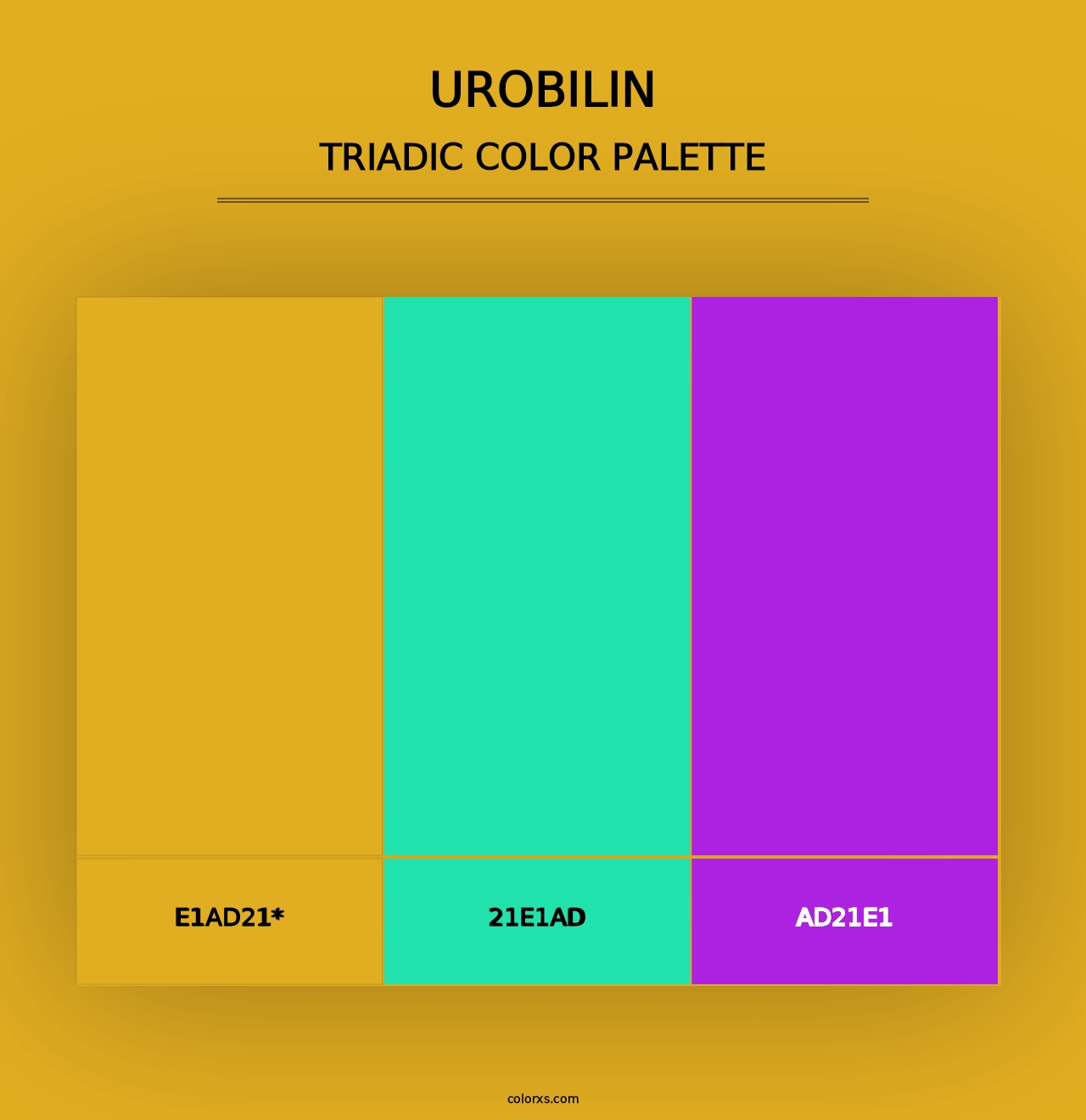 Urobilin - Triadic Color Palette