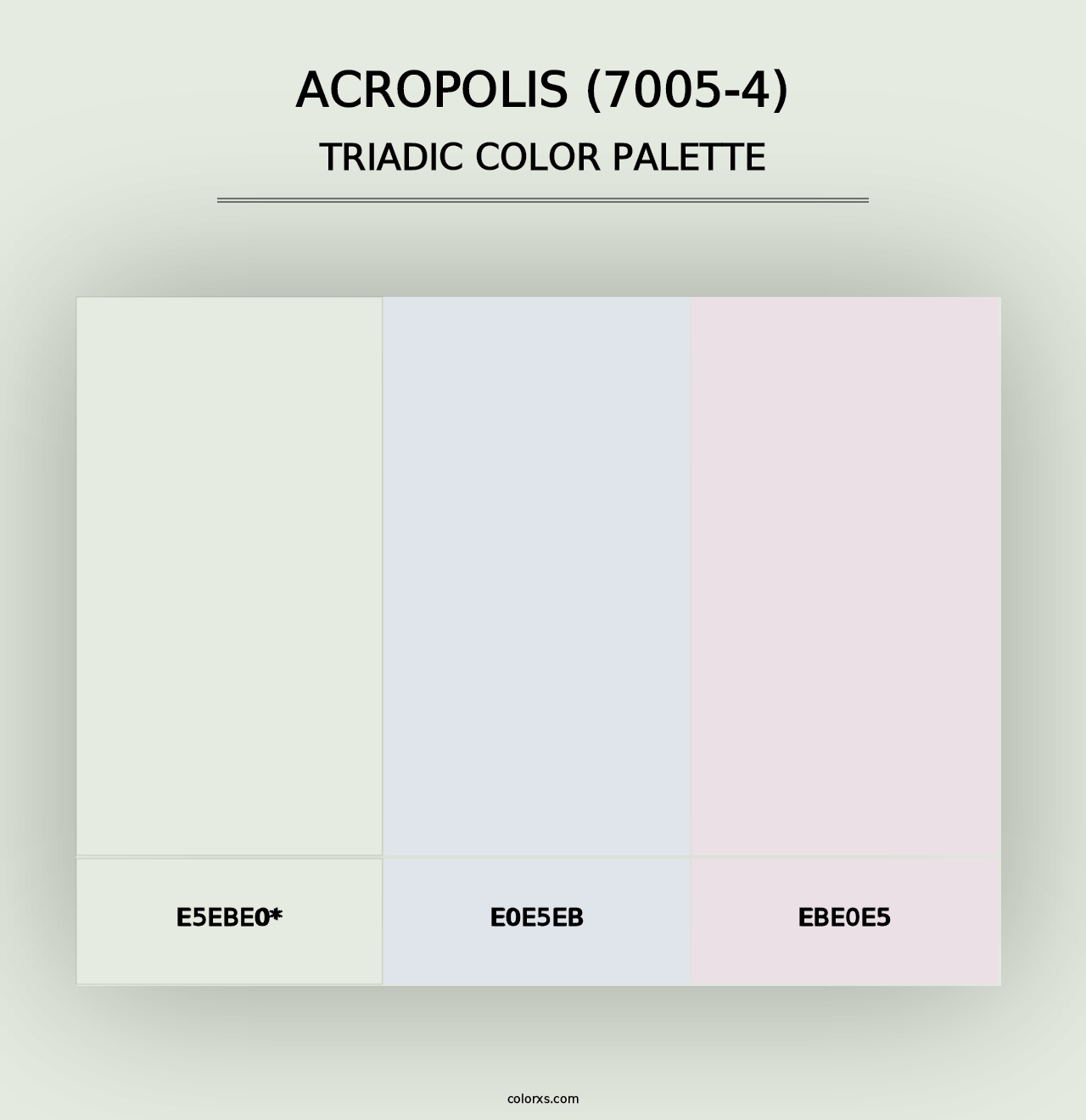 Acropolis (7005-4) - Triadic Color Palette