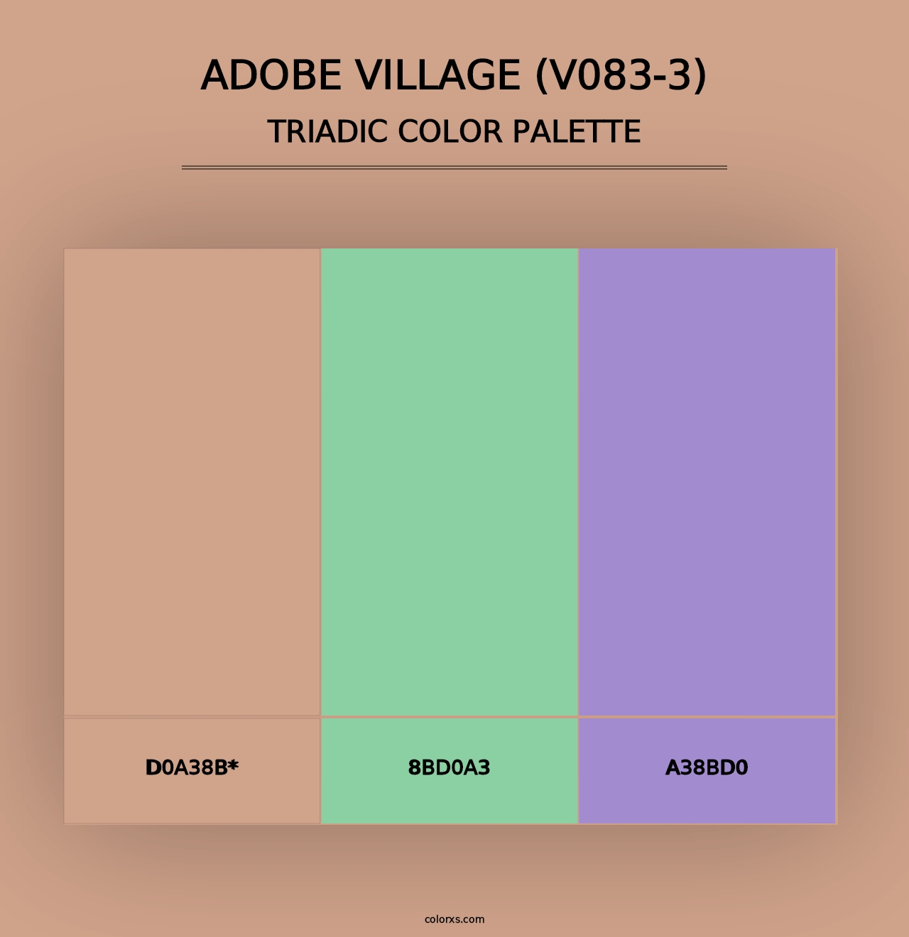 Adobe Village (V083-3) - Triadic Color Palette