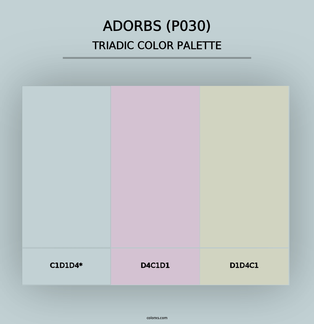 Adorbs (P030) - Triadic Color Palette