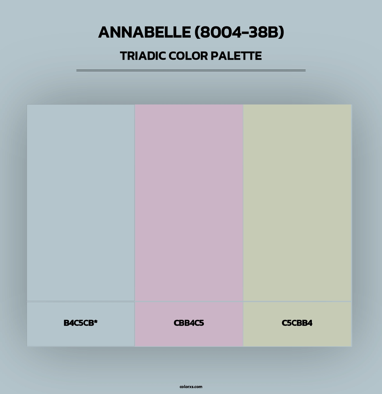 Annabelle (8004-38B) - Triadic Color Palette