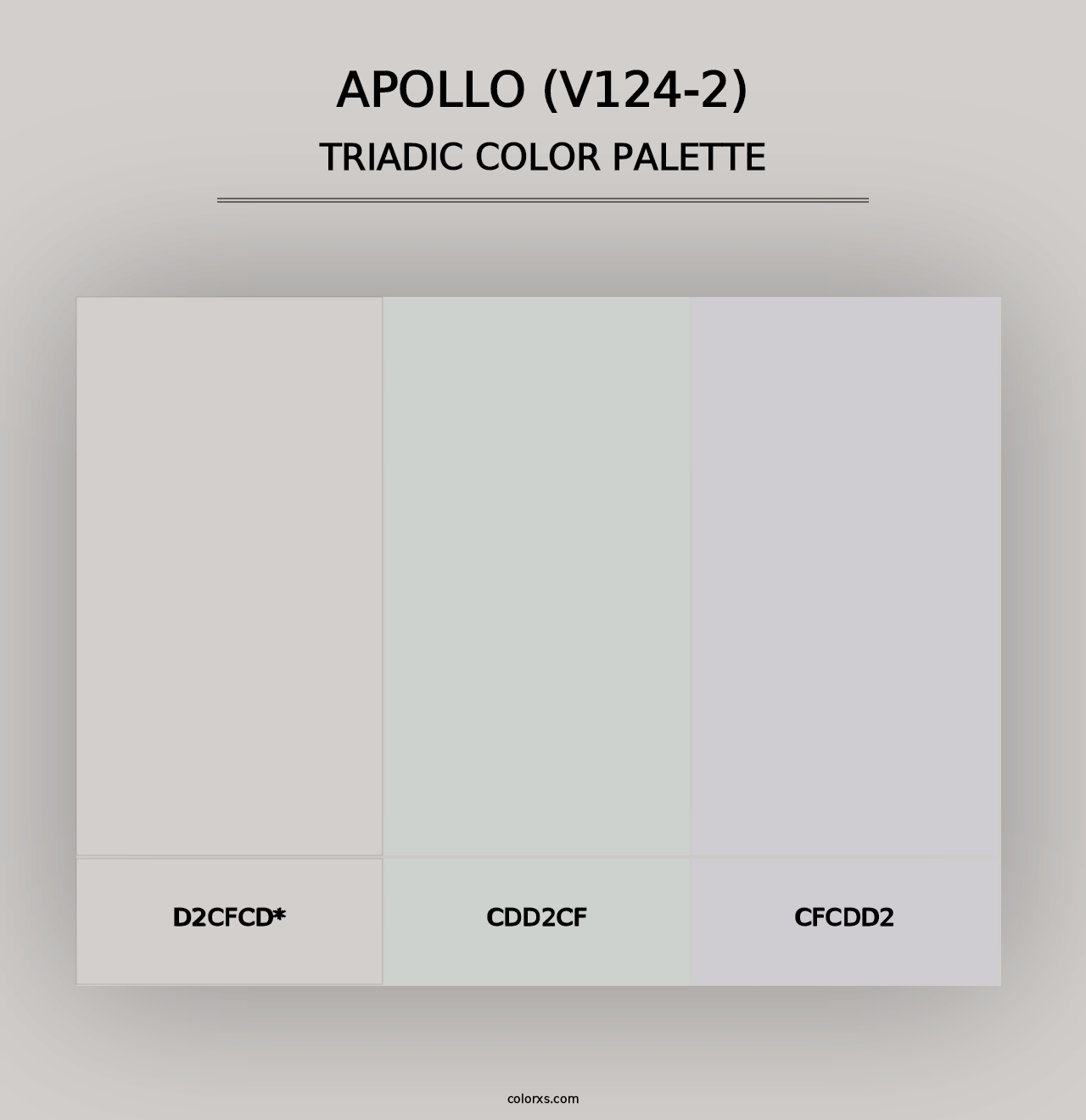 Apollo (V124-2) - Triadic Color Palette