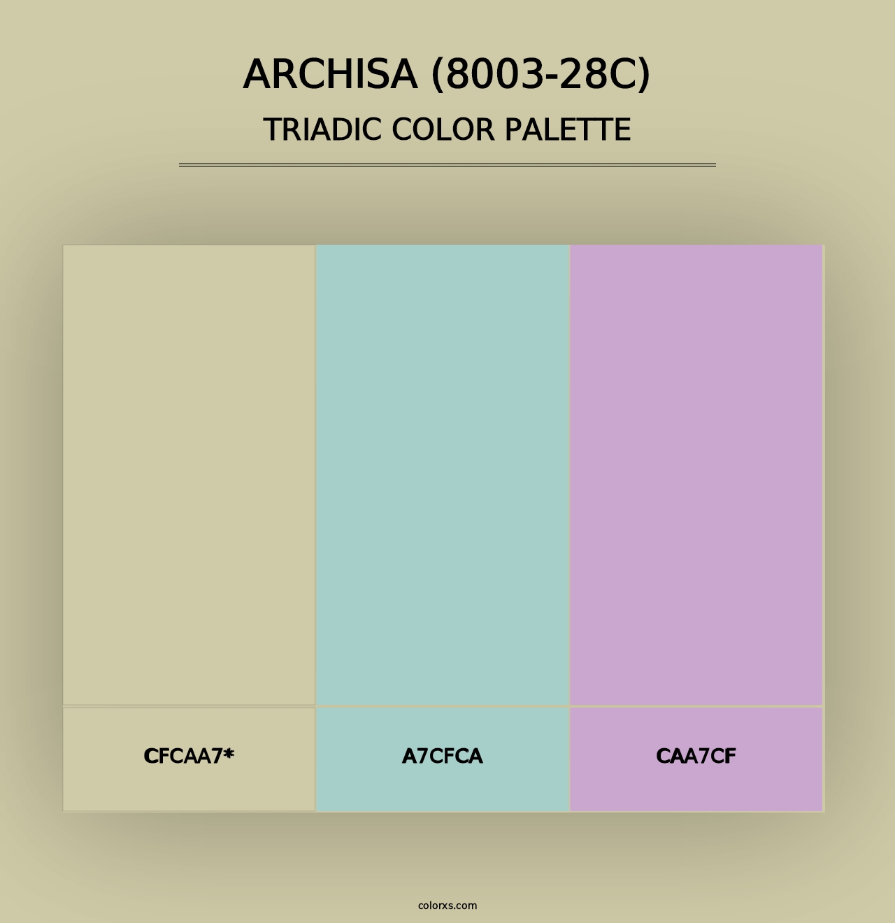 Archisa (8003-28C) - Triadic Color Palette