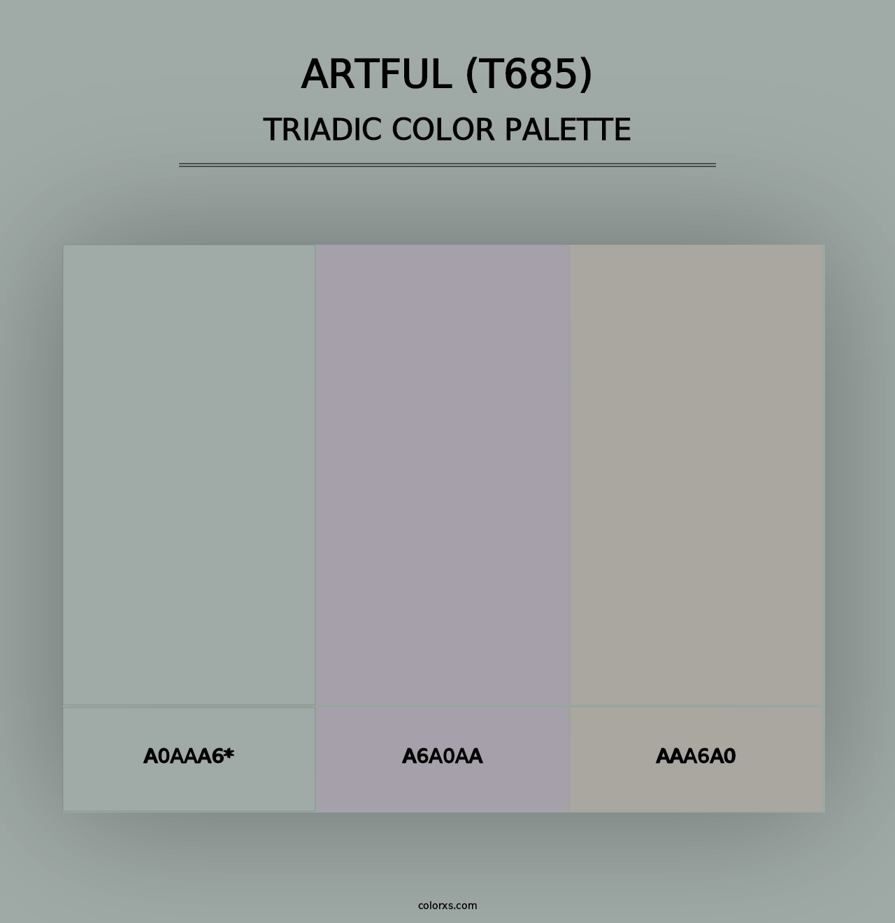 Artful (T685) - Triadic Color Palette