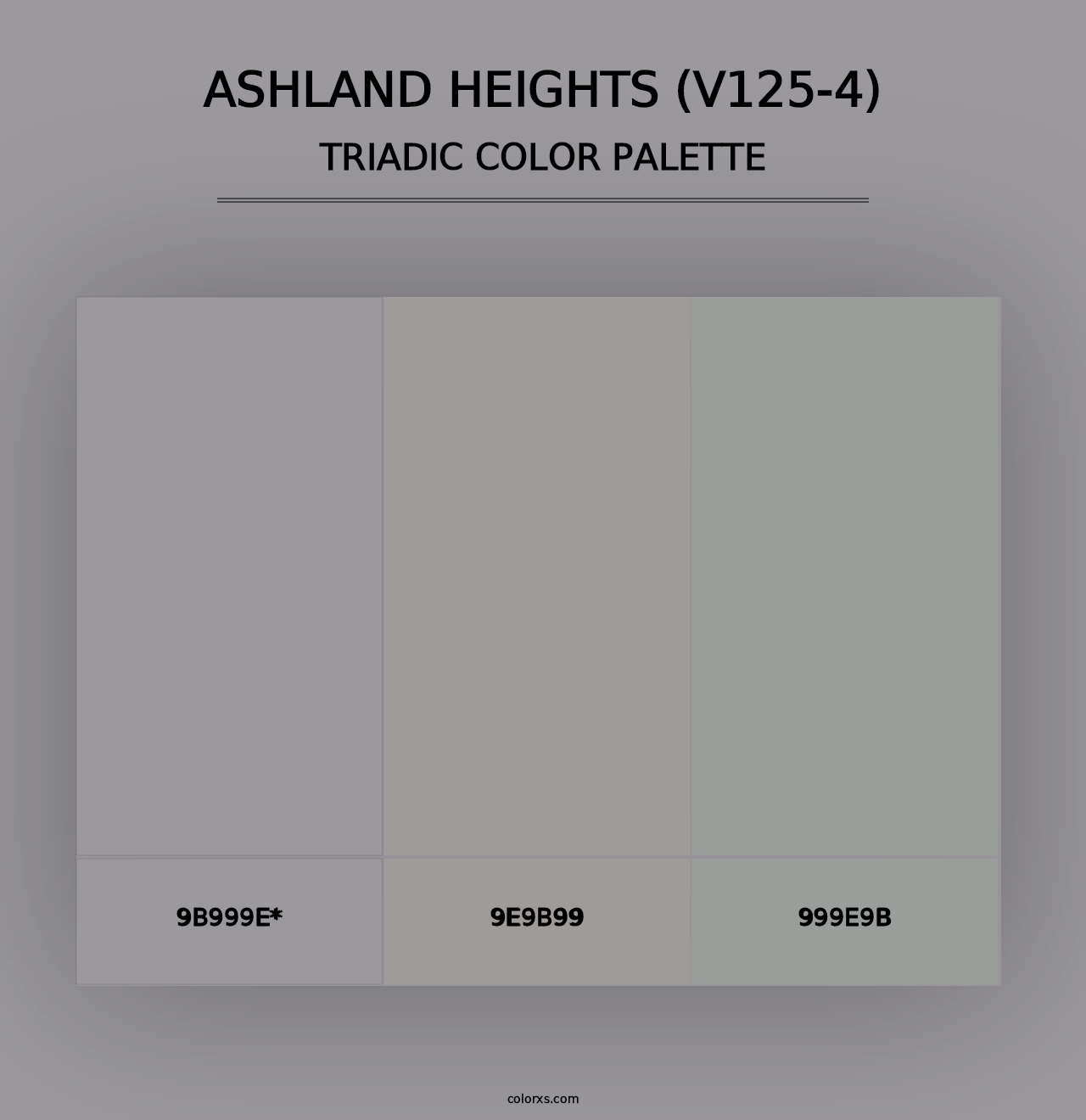 Ashland Heights (V125-4) - Triadic Color Palette