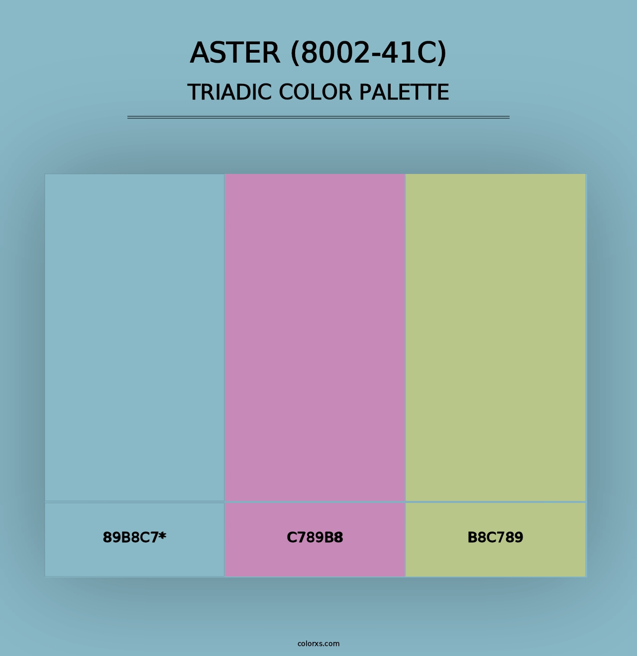 Aster (8002-41C) - Triadic Color Palette