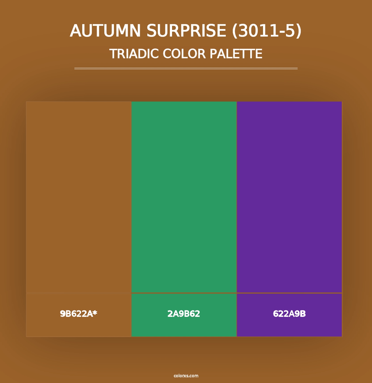 Autumn Surprise (3011-5) - Triadic Color Palette