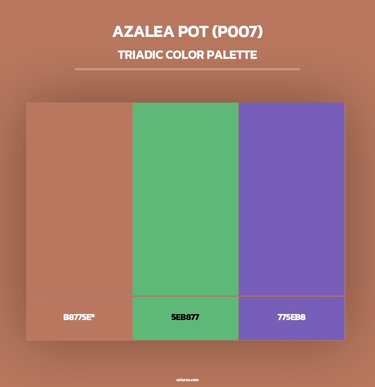 Azalea Pot (P007) - Triadic Color Palette