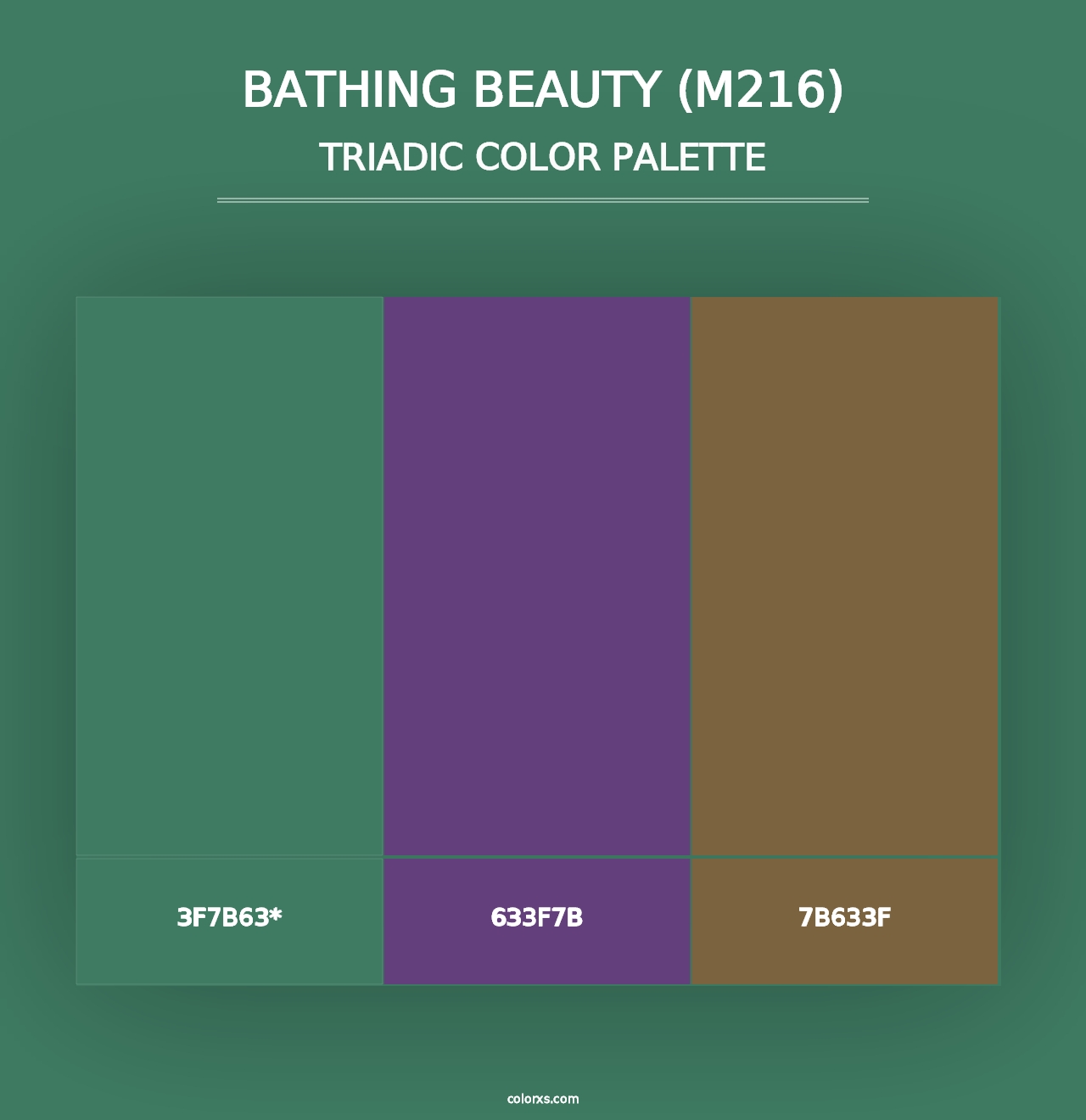 Bathing Beauty (M216) - Triadic Color Palette