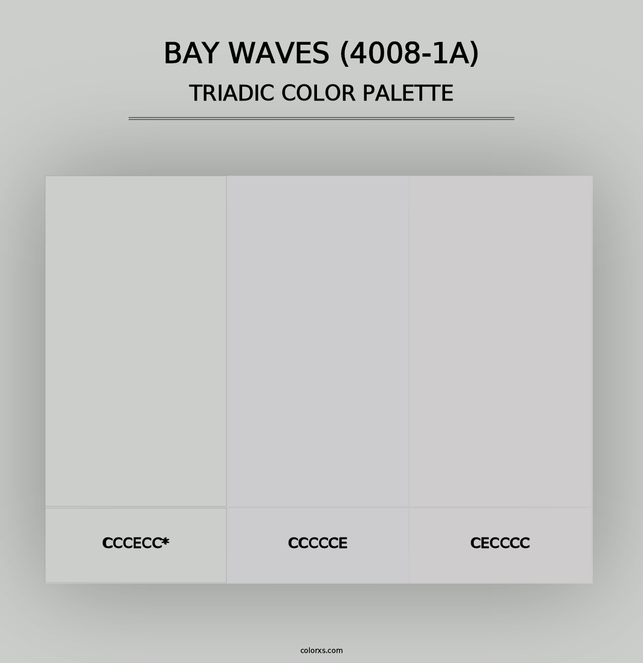 Bay Waves (4008-1A) - Triadic Color Palette