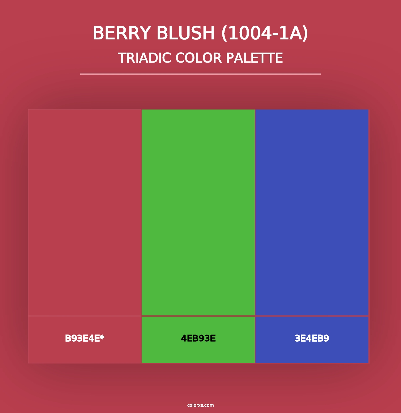 Berry Blush (1004-1A) - Triadic Color Palette