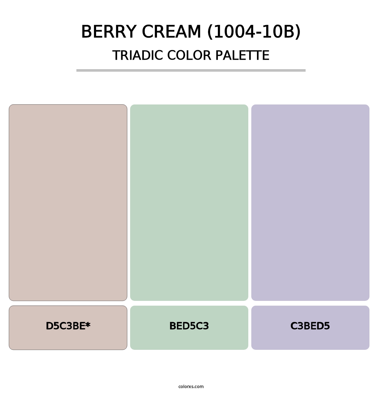 Berry Cream (1004-10B) - Triadic Color Palette