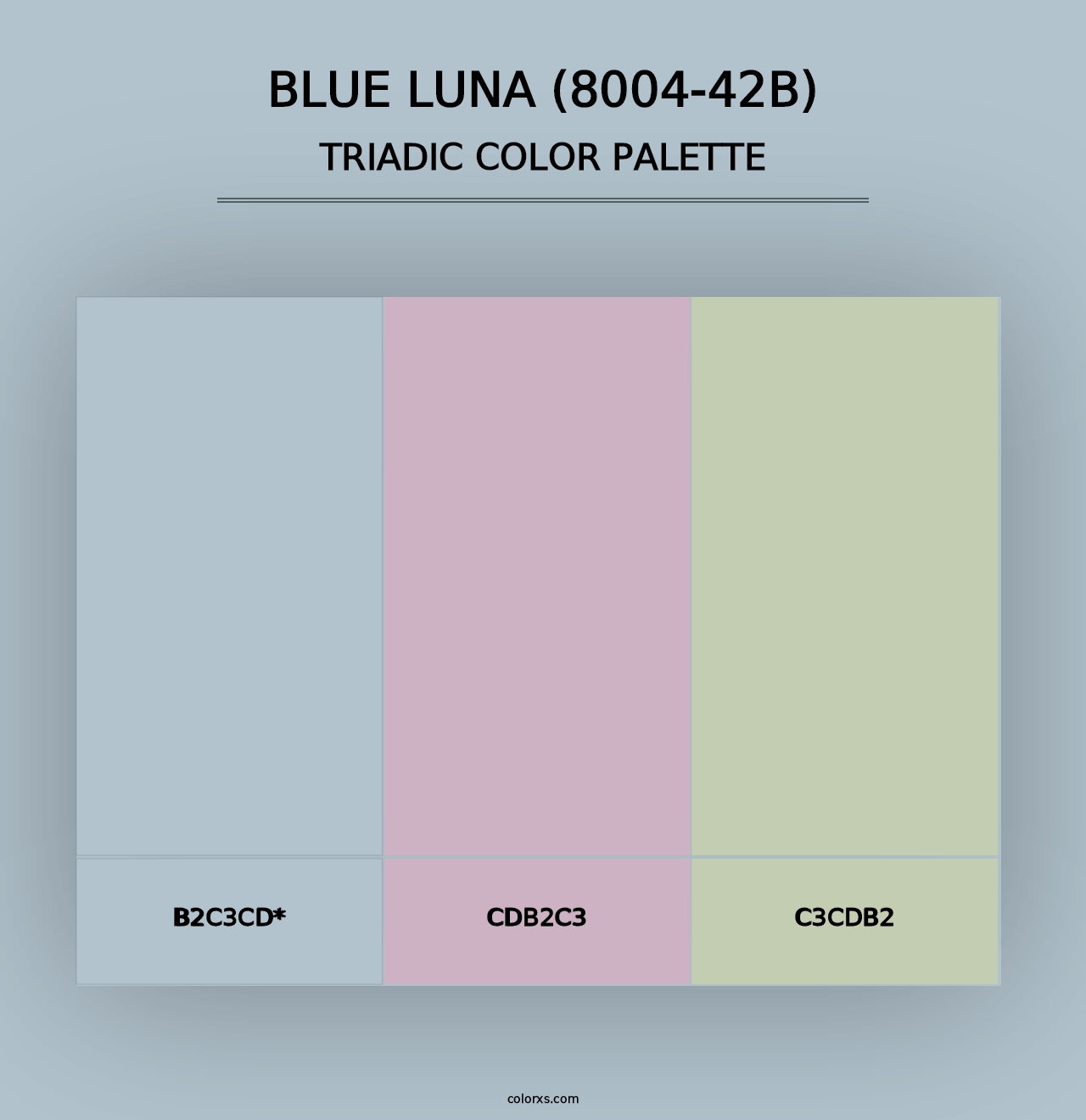 Blue Luna (8004-42B) - Triadic Color Palette