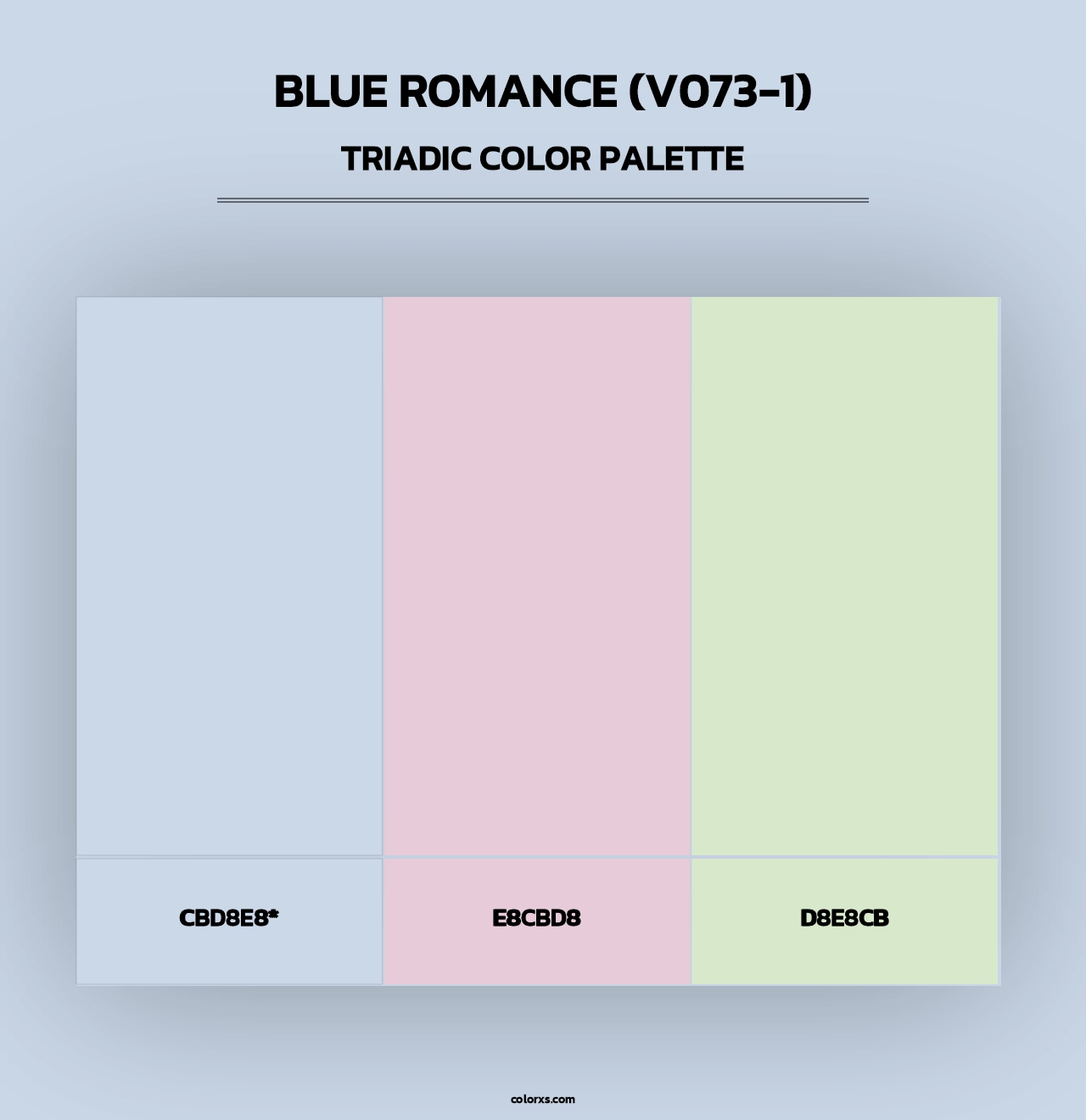 Blue Romance (V073-1) - Triadic Color Palette