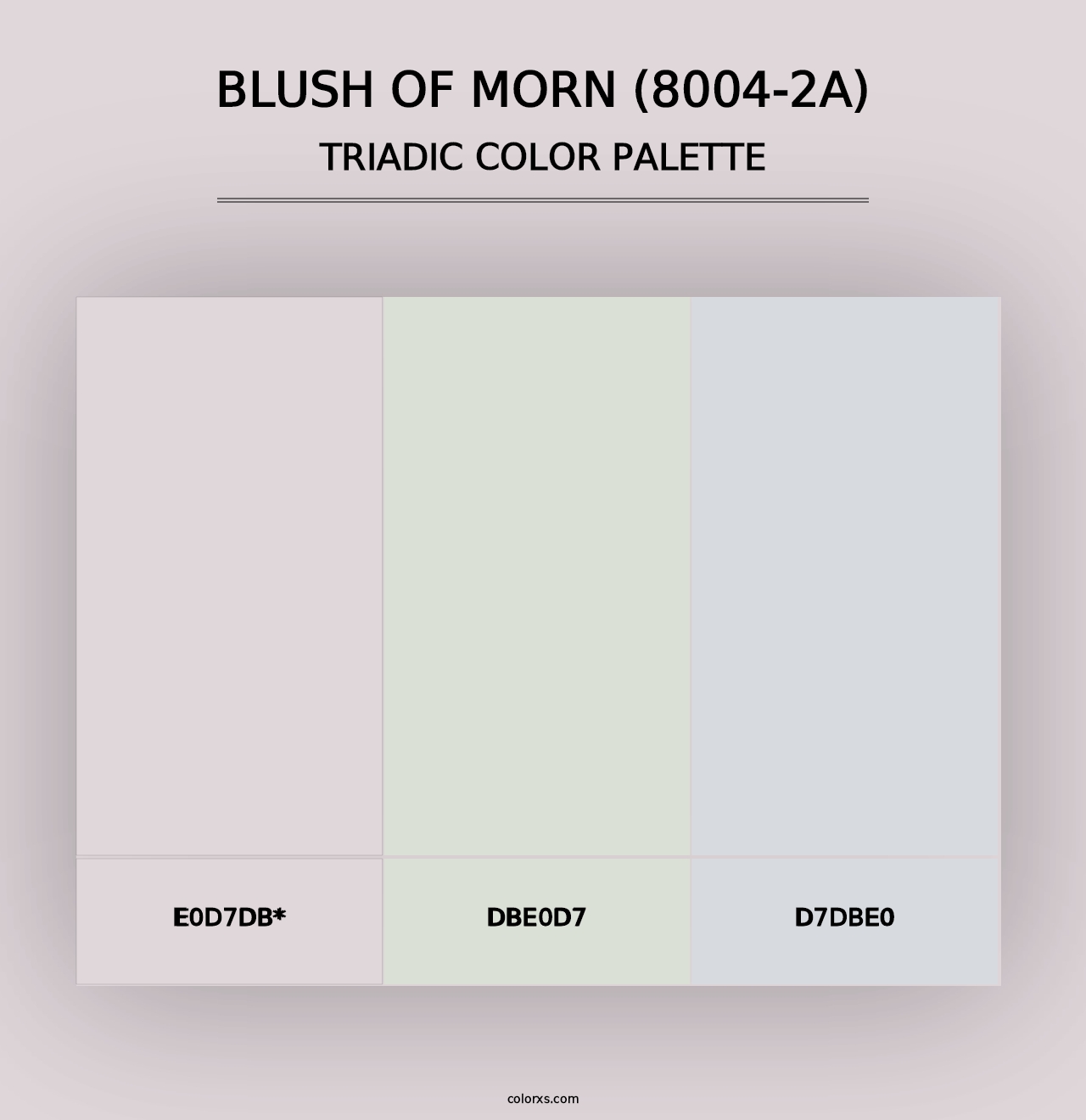 Blush of Morn (8004-2A) - Triadic Color Palette