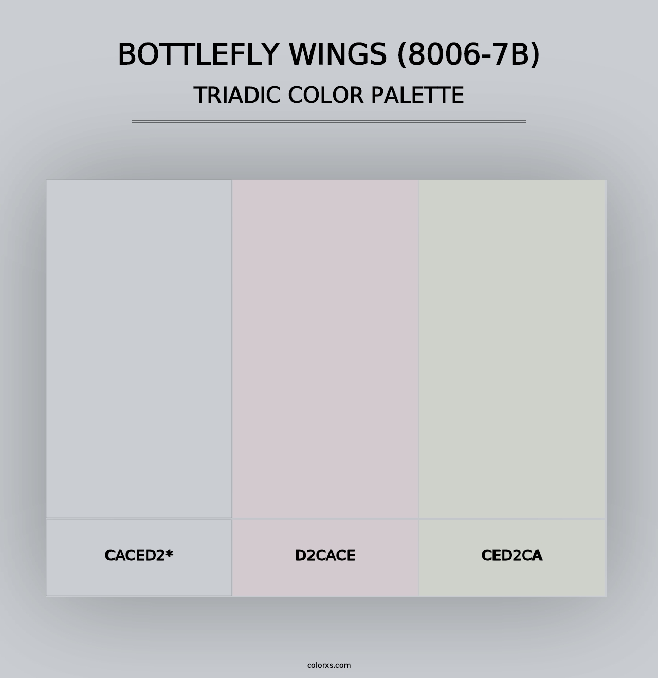 Bottlefly Wings (8006-7B) - Triadic Color Palette