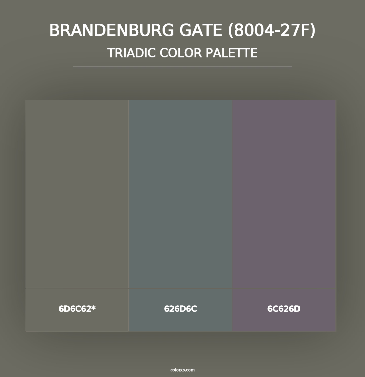 Brandenburg Gate (8004-27F) - Triadic Color Palette