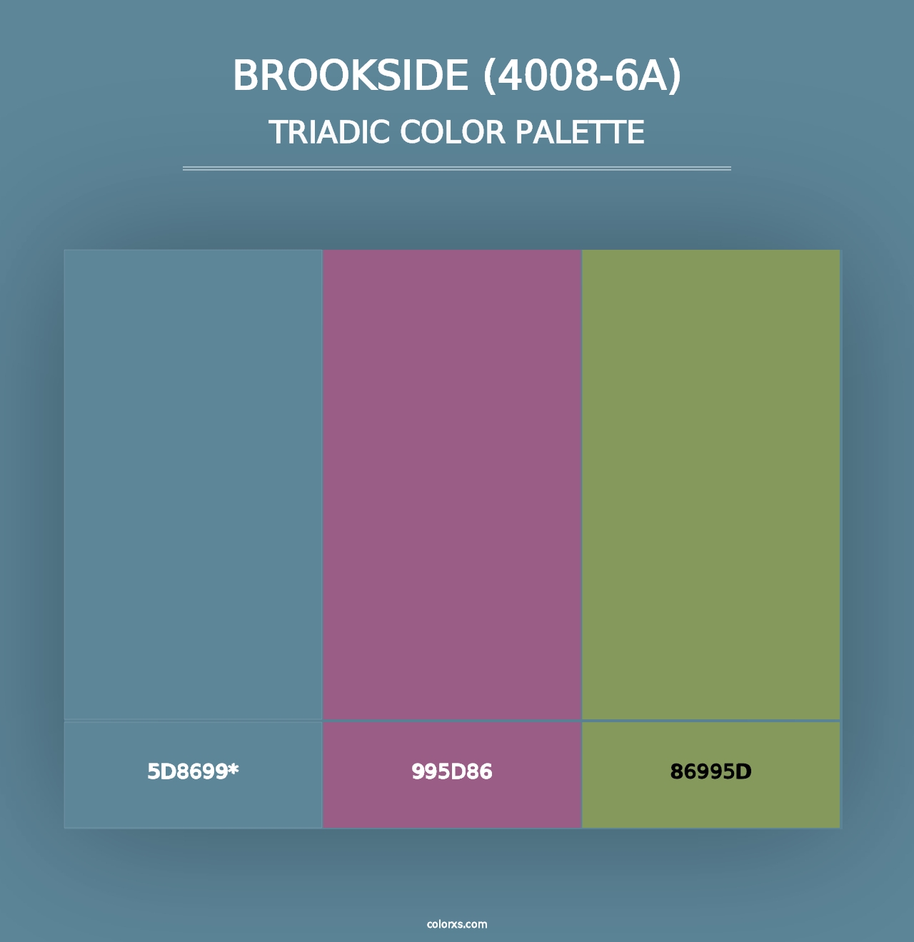 Brookside (4008-6A) - Triadic Color Palette