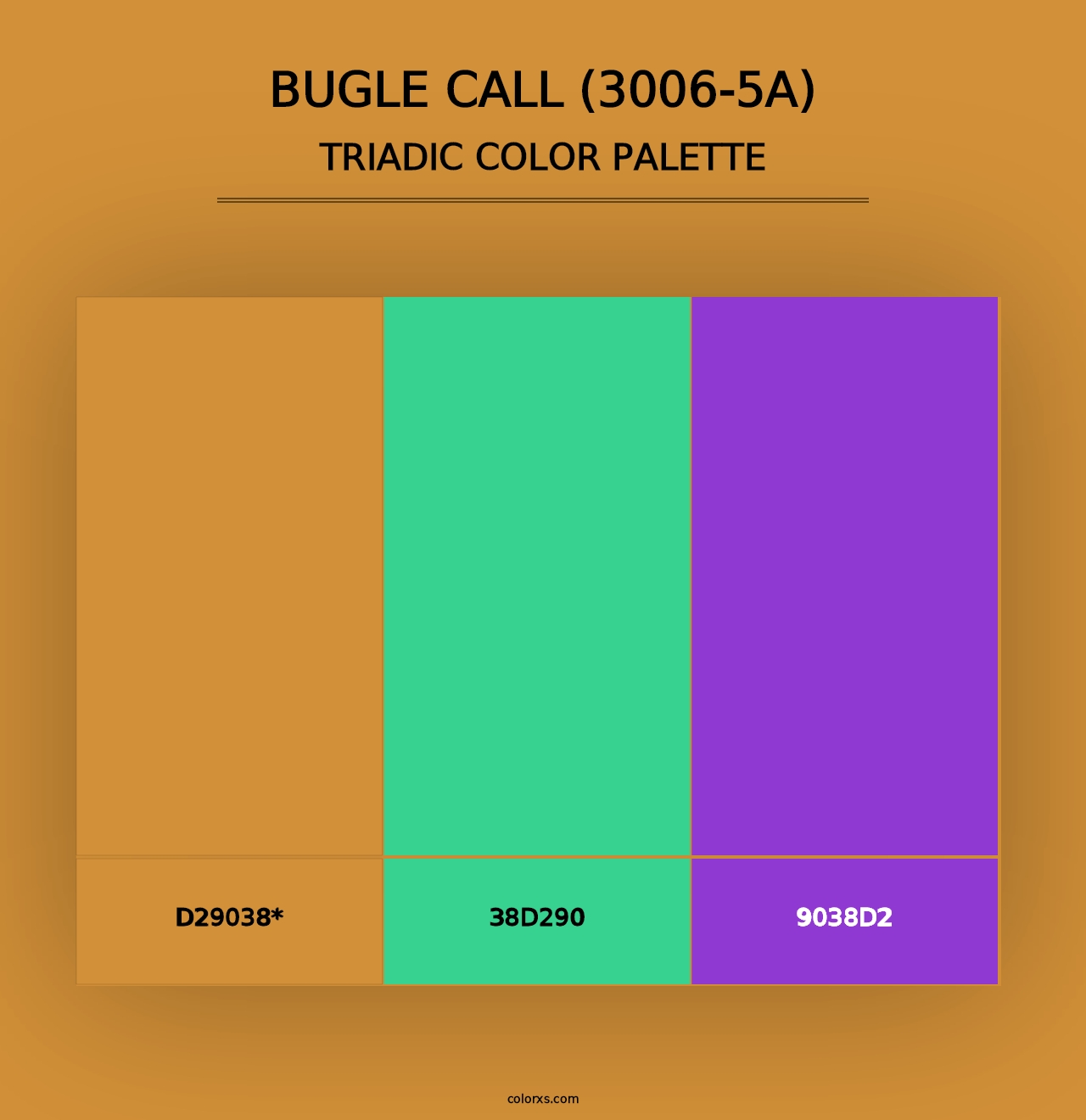 Bugle Call (3006-5A) - Triadic Color Palette