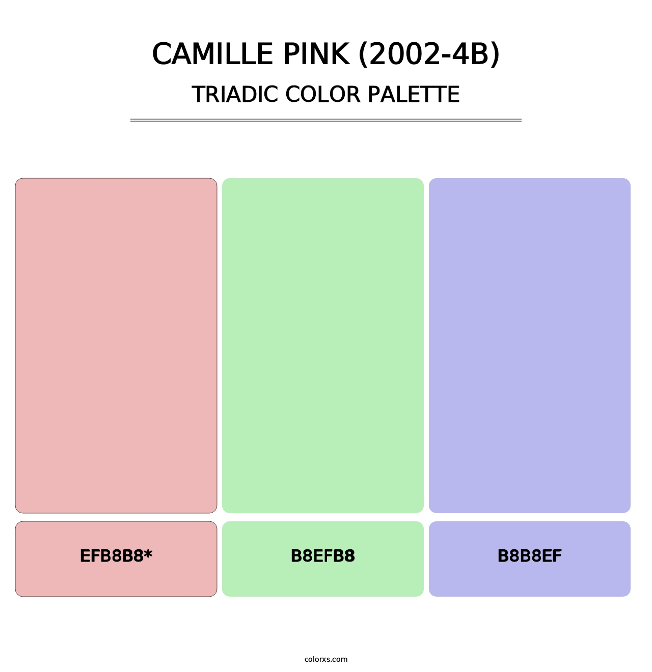 Camille Pink (2002-4B) - Triadic Color Palette