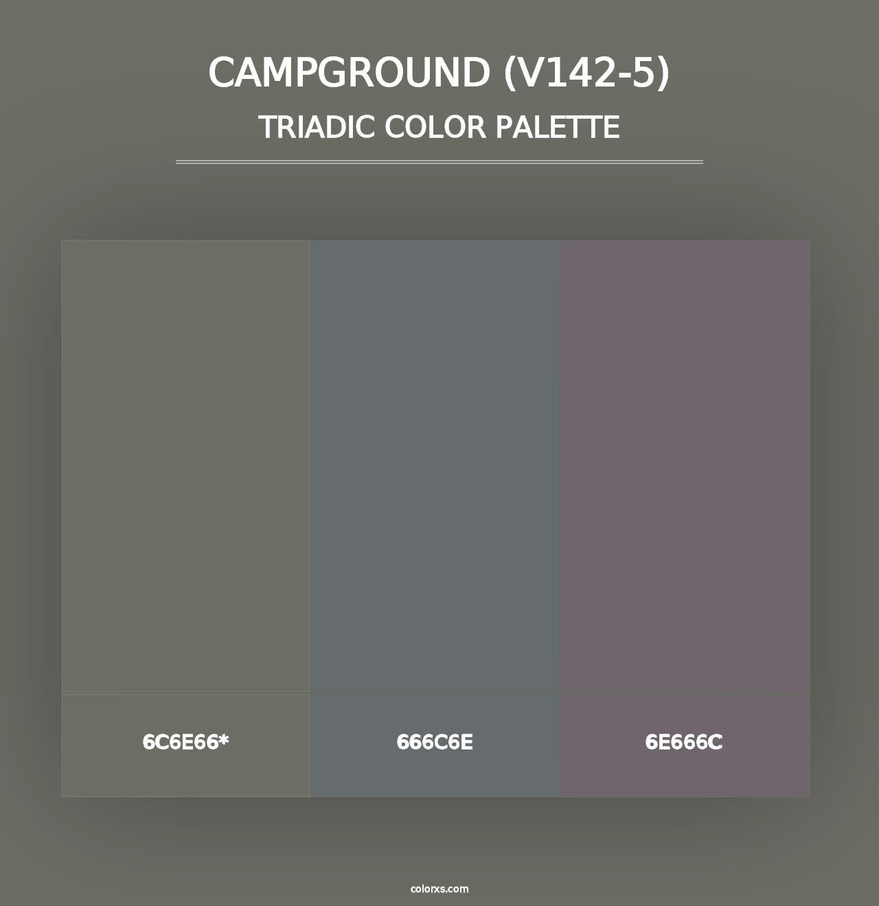 Campground (V142-5) - Triadic Color Palette