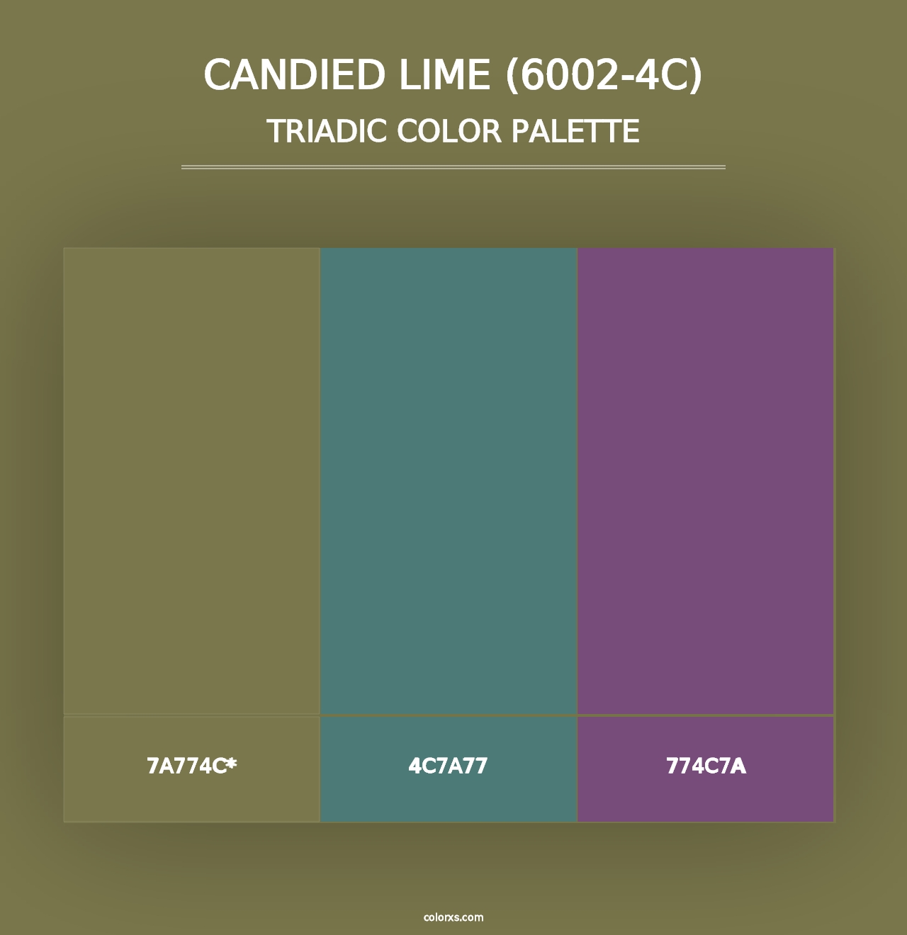 Candied Lime (6002-4C) - Triadic Color Palette