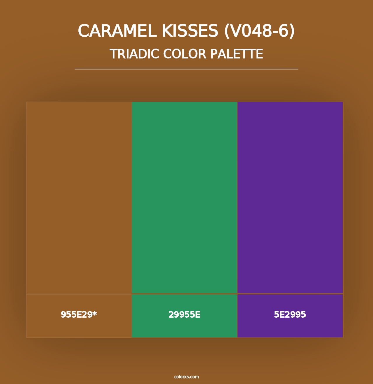 Caramel Kisses (V048-6) - Triadic Color Palette